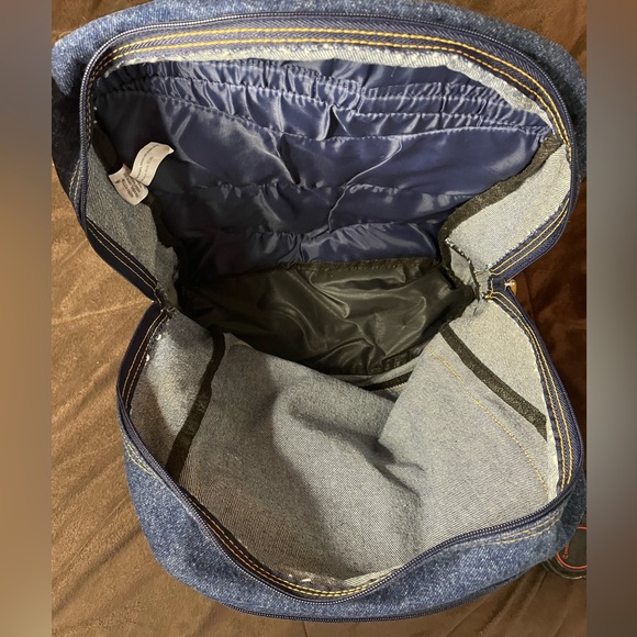 NWOT Harry Potter Denim Backpack 12” x 7” Expandable - Picture 10 of 13